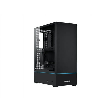 LIAN LI SUP01 Black Steel / Tempered Glass ATX Mid Tower Computer Case ----SUP01X