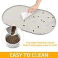 thumbnail image 5 of Dog Food Mat Anti-Slip Bowl Mats for Food and Water, High-Lips Waterproof Pet Placemat Prevent Messy Spills to Floor, Silicone Puppy Feeding Trays ，12" x 19", 5 of 7