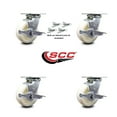 thumbnail image 2 of 5 Inch Nylon Caster Set with Ball Bearings and Brake/Swivel Lock Service Caster, 2 of 2