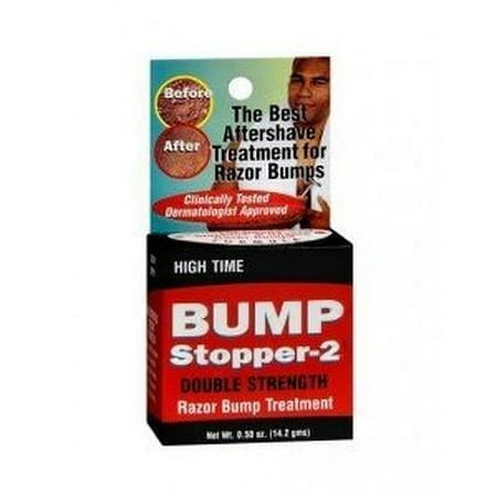 4 Pack - High Time Bump Stopper-2 Double Strength Razor Bump Treatment, 0.5 oz