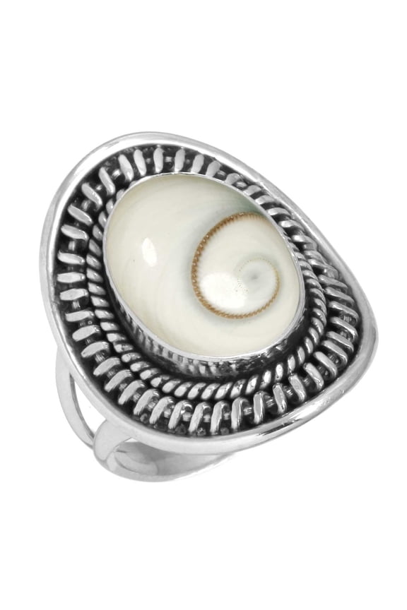 Natural Shiva Eye Ring 925 Sterling Silver Handmade Jewelry