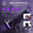 TICOZE UV Flashlight Black Light, 100 LED 395 nM Ultraviolet