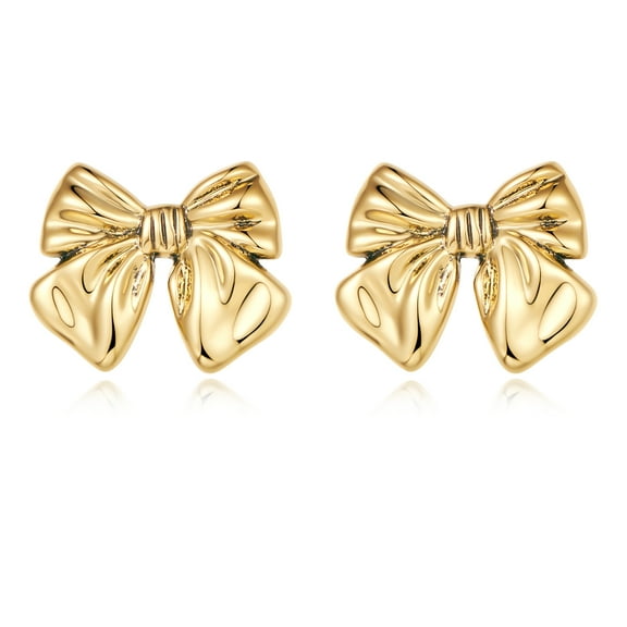 MYCUTEY Bow Earring for Women Vintage Gold Bow Drop Earrings for Women Gift