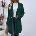 thumbnail image 3 of Women's Open Front Coatigan Long Sleeve Casual Lapel Cardigan Coat with Pockets Fall Winter Mid-Length Solid Coats, 3 of 6