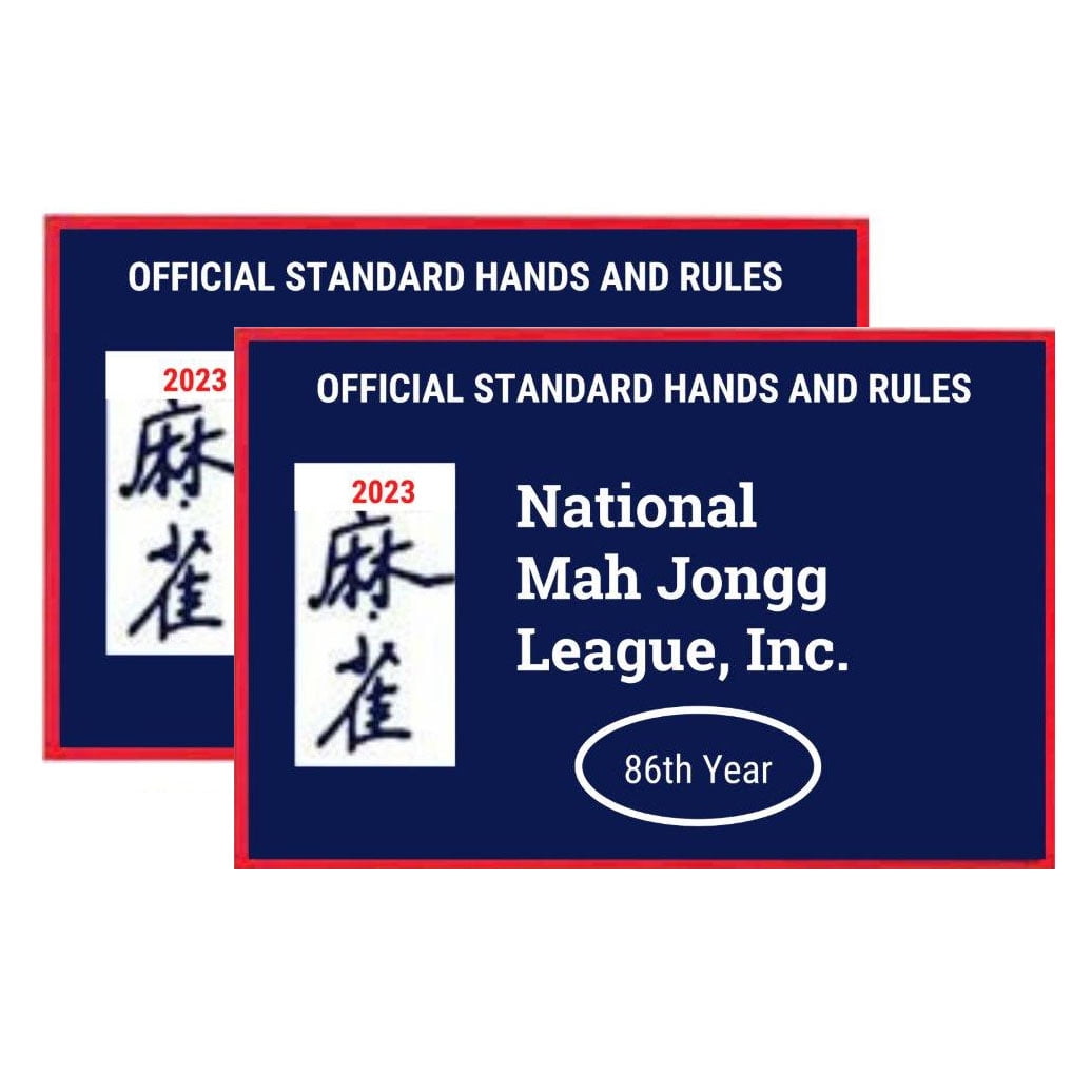 Mahjong Cards 2022 National Mah Jongg League Standard Size Card