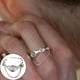 thumbnail image 2 of Anillo Abierto Irregular de Múltiples Líneas Anillo para Mujer, 2 of 6