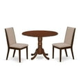 thumbnail image 2 of East West Furniture DLLA3-MAH-04 3-Pc Dining Room, 2 of 6