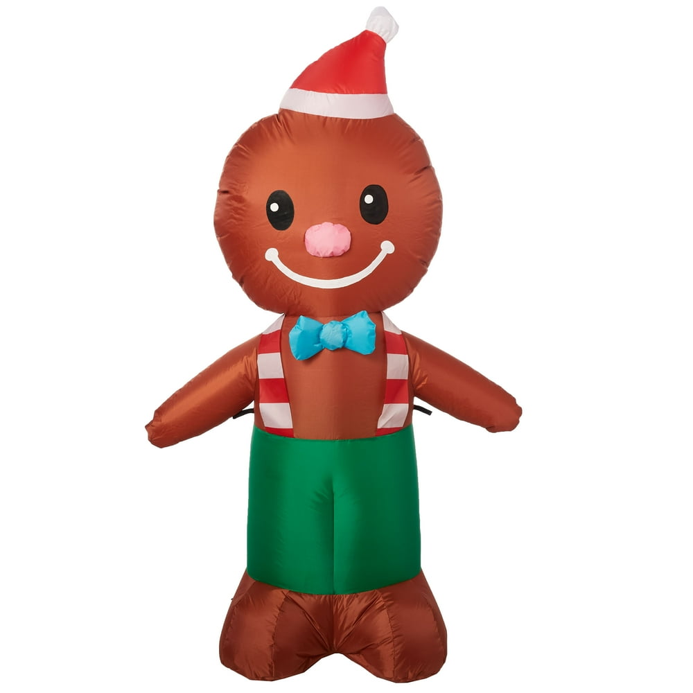 Holiday Time Yard Inflatables Gingerbread Man, 4 ft