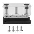 thumbnail image 1 of 12-48V 300A Power Distribution Terminal Block Battery Bus Bar for Cars, Trucks, RVs, Boats, Solar Systems, Black, 1 of 3