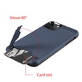 thumbnail image 5 of for iPhone 11 PRO LUXMO KARDCASE 2-in-1 WALLET CASE W/ SILK BACK PLATE KICKSTAND Navy, 5 of 8