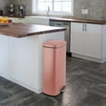 thumbnail image 3 of Pirecart 8 Gallon / 30 Liter Kitchen Trash Can, Stainless Steel with Removable Inner Bucket, Soft-Close Lid, Orange, 3 of 9