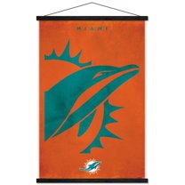 NFL Miami Dolphins - Logo 25 Wall Poster with Magnetic Frame, 22.375" x 34"