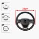 thumbnail image 3 of Funda para volante de lino étnico sin anillo interior con banda elástica para interior de automóvil, 37-38 universal sin anillo interior, 3 of 4