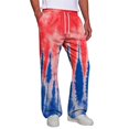 thumbnail image 5 of Men Gradient Tie Dye Printed Baggy Pants Elastic Drawstring Waist Wide Leg Casual Sweatpants Loose Streetwear Long Trousers With Pockets 2XL, 5 of 8