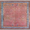 thumbnail image 2 of Unique Loom Outdoor Traditional Collection Area Rug - Fortitude (10'  Square Vintage Salmon Coral/Beige), 2 of 9
