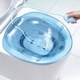thumbnail image 3 of Bañera de asiento para inodoro Macarena Lavabo portátil para hemorroides azul, 3 of 8