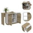 thumbnail image 7 of FM FURNITURE Aspen Kitchen Island White Engineered Wood, 7 of 7