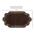 thumbnail image 6 of Home Weavers Allure Collection Bathroom Rug 100% Cotton Tufted Bathroom Rug, Soft & Absorbent Bath Rugs, Non-Slip Bath Rug, Machine Wash Dry Bath Mats - 21"x34" Bath Rug, Brown, 6 of 9
