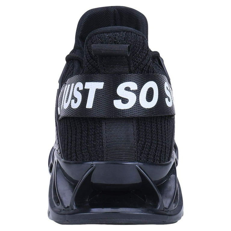 「sososo」 WONESION Just so so Mens Running Shoes Sneakers Black Size