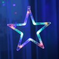 thumbnail image 3 of Luces navideñas para ventana Luces de estrella con pilas, 8 modos de iluminación con luz de hadas navideña colgante remota para fiesta en la habitación Navidad Acción de Gracias In, 3 of 5
