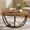 Natural Wood Brown and Black, variant on Tribesigns 31.7" Round Coffee Table, Industrial 2-Tier Circle Coffee Table with Storage Shelves, Modern Wooden Accent Center Table Sofa Side Table for Living Room, Home Office, Wooden Grain and Black