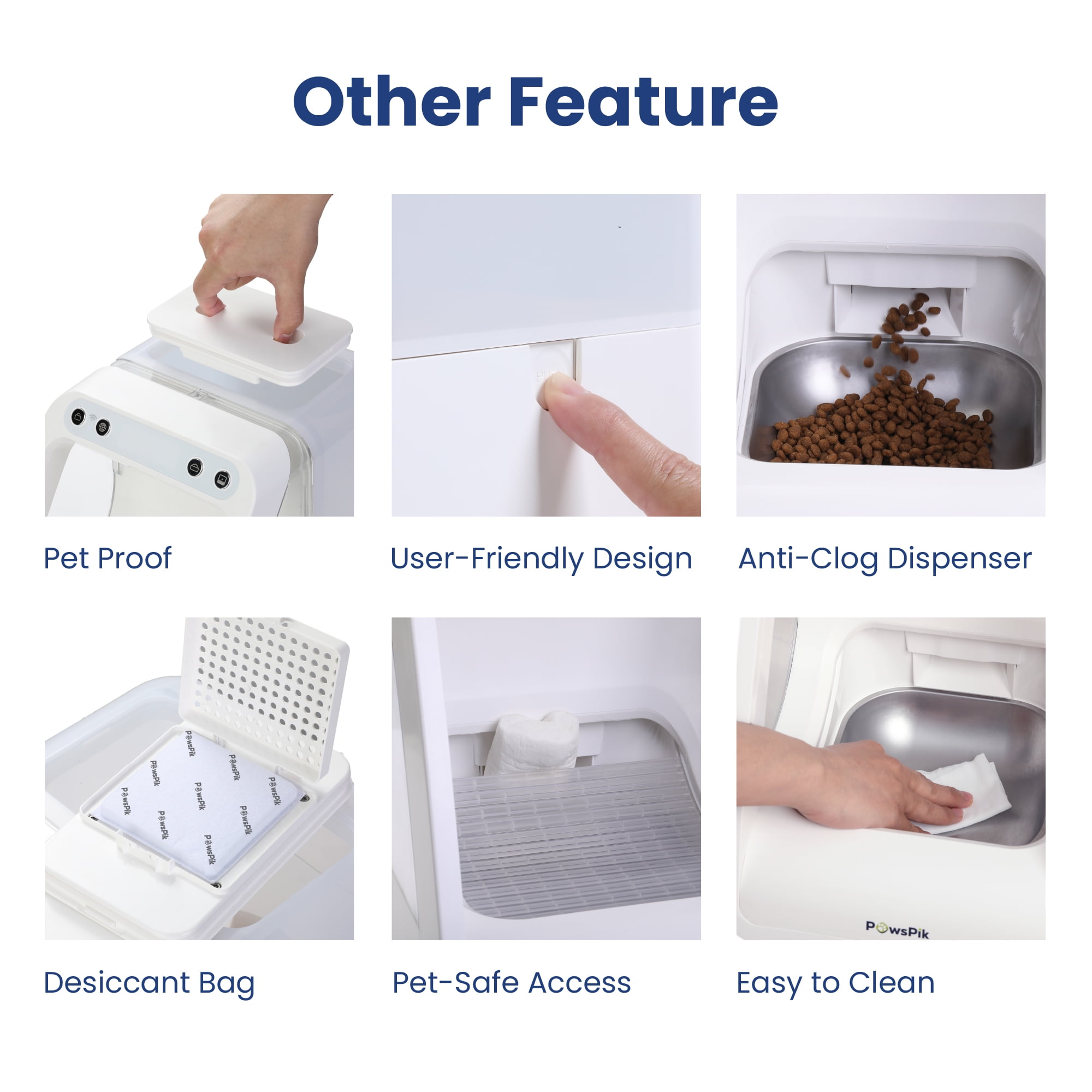 PawsPik Automatic Microchip RFID Dog & Cat Feeder, 16-cup
