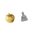 thumbnail image 6 of CarpNettore Resin Monkey Buddha Figurine Modern Fruit Statue Sculpture for Tabletop Bookshelf Dining Room Bedroom Office Hotel Patio Backyard, 6 of 8