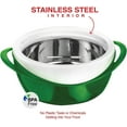 thumbnail image 2 of Pinnacle Thermoware 3-Pc Insulated Bowl with Lid Casserole Dish Set, Green, 2 of 6