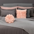 thumbnail image 7 of JWH Handmade 3D Aesthetic Decorative Peach Fuzz Floral Accent Pillow Cases 18x18inch, 7 of 7