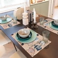 thumbnail image 6 of Placemats Set Of 4 / 6, Cute Ink Drawn Elephants Placemats For Dining Table Indoor/Outdoors Heat Resistant Washable Placemats 18" X 12", 6 of 8