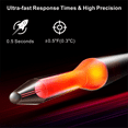 thumbnail image 2 of 0.5s Ultra Fast Instant Read Meat Thermometer, TFT Color Screen, ±0.5°F Accuracy, IP67 Waterproof, Rechargeable,1 x Thermometer 1 x Charging cable,Black, 2 of 8