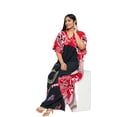 thumbnail image 2 of Oussum Robes Longues Caftans Tribales Rouges en Polyester Grande Taille pour Femmes, 2 of 7