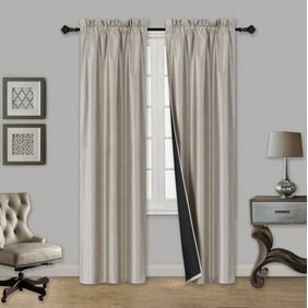 Tom Ivory 2 Piece 100 Blackout Room Darkening Rod Pocket Window
