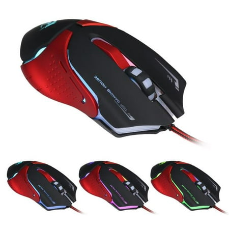 Hight Quality Hot 6D LED Optical USB Wired 3200 DPI Pro Gaming Mouse For Laptop PC