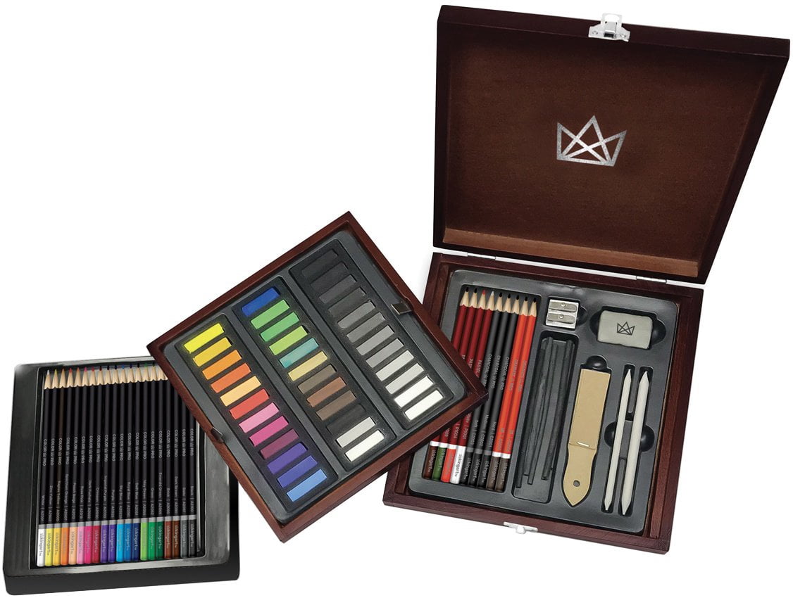 KINGART™ Gallery Series Pastel, Sketch & Draw Collection, Set of 74