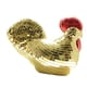 thumbnail image 5 of 1 Figura de pollo Espejo Figura Estatua Escultura de gallo Adorno de pollito disco Oro, 5 of 9