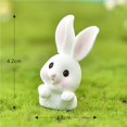 thumbnail image 3 of Bearachild 7 Uds. Modelos de conejitos de Pascua en miniatura estatuilla de animales juego de juegos de adornos en miniatura para jardín de hadas DIY Decoración del hogar Bearachild HA034969-00, 3 of 6