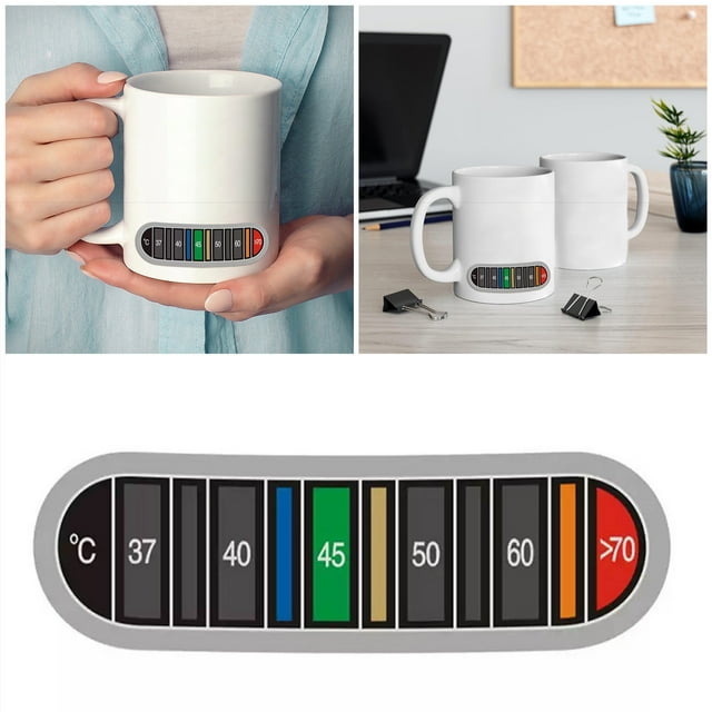 WIFKLSIIPG Temperature Strips Coffee Jug Sticker Color Changing Temperature Tag for Metal Milk Kitchen Digital Food Aquarium