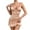 Pink-10, variant on DISKEBUISS Women's Sexy Lingerie Sexy Lace Wrapped Hip Hollow Suspender Dress Nightgown