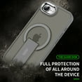 thumbnail image 3 of Luxury Stand & Strong Magnetic for iPhone 16e Case, [Compatible with MagSafe] Built in Invisible Stand Frosted Transparent Anti-Scratch Phone Cover for iPhone 16e, Desertgold, 3 of 8