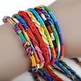 thumbnail image 4 of Flmtop 20Pcs Bracelets Knitted Strands Fashion Cord Multicolor Bracelets for Club, 4 of 9