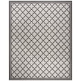 thumbnail image 2 of Safavieh Linden Danny Geometric Indoor/Outdoor Area Rug, Light Gray/Charcoal, 8' x 10', 2 of 8