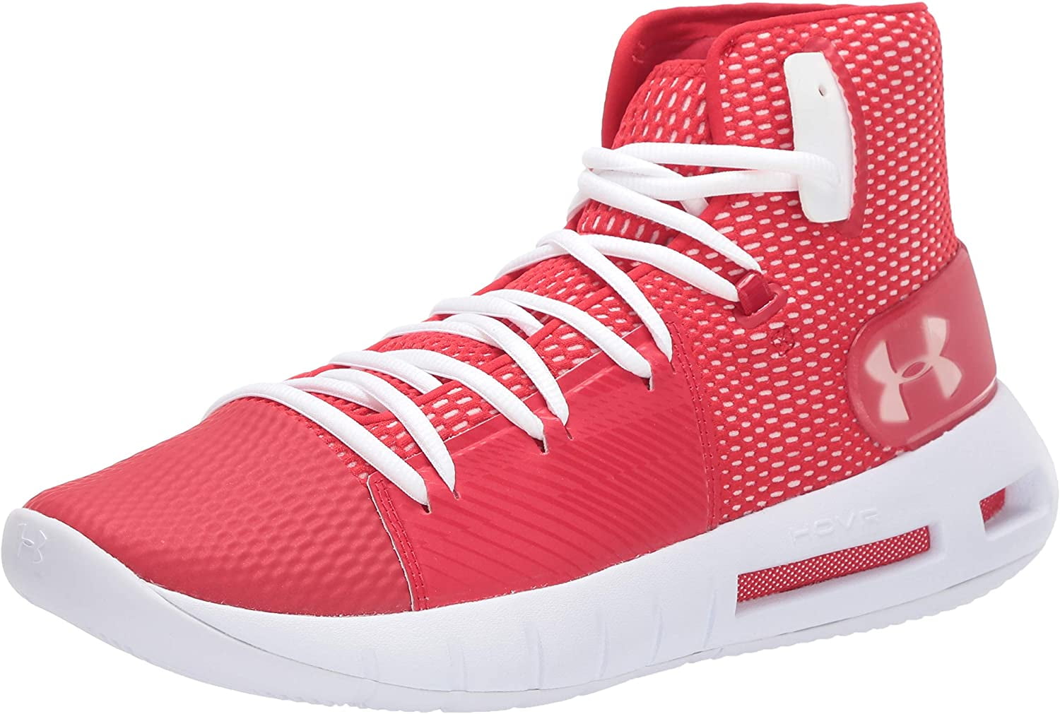 Under Armour Men's Drive 5 Basketball Shoe, Red (600)/White, 11