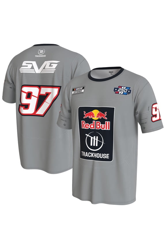 Men's ProSphere Gray Shane van Gisbergen 2026 Red Bull Trackhouse Driver T-Shirt