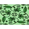 thumbnail image 1 of Ahgly Tapis Rectangulaire Lavable en Machine Intérieur Vert Jade Transitionnel, 7 Pieds x 9 Pieds, 1 of 1