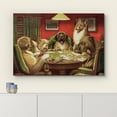 thumbnail image 3 of wall26 Canvas Wall Art - Dogs Playing Poker Series - Waterloo by by C.M Coolidge - Giclee Print Gallery Wrap Modern Home Art Ready to Hang - 16x24 inches, 3 of 5