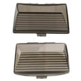 thumbnail image 2 of 1 Pair Light Lens Cover Fender Tips Mud Front Tail Light Cover Guard for Electra Glide Light Brown, 2 of 3