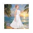 thumbnail image 4 of Sunny Fashion Flower Girls Dress Criss Cross Formal Wedding Event Communion Pageant 7 Years, 4 of 8