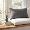 thumbnail image 5 of Unique Bargains 2 Pack Cotton Pillowcase Envelope Closure Bedding Dark Gray - Light Gray, 5 of 5