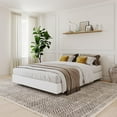 thumbnail image 4 of Nexera Paris Platform Bed, White, 4 of 7